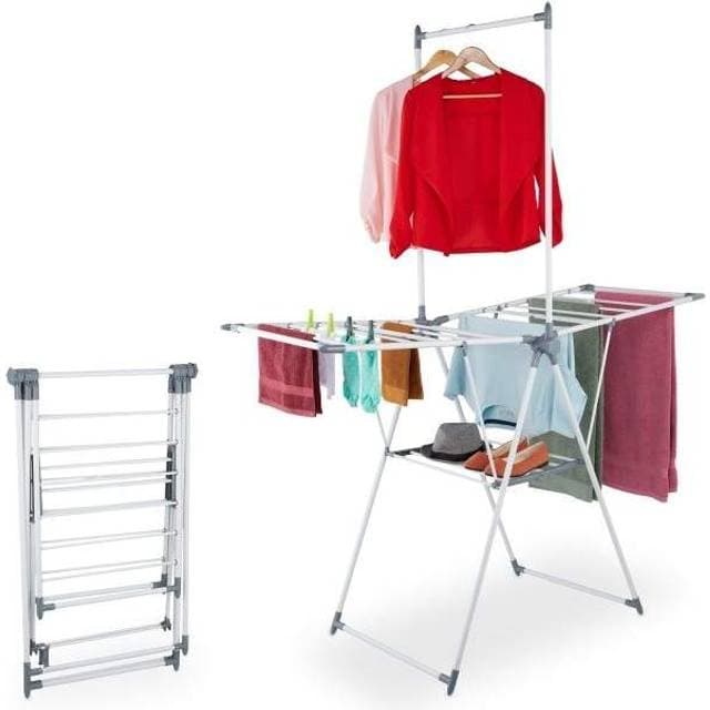 Northix Siivekäs Kuivausteline Vaatetangolla 15 M