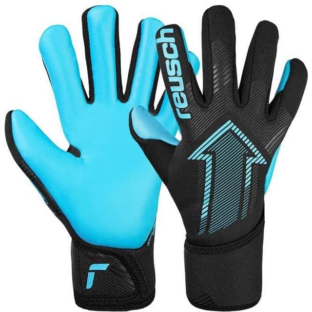 reusch Målmandshandske Fastgrip Aqua - Sort/Blå