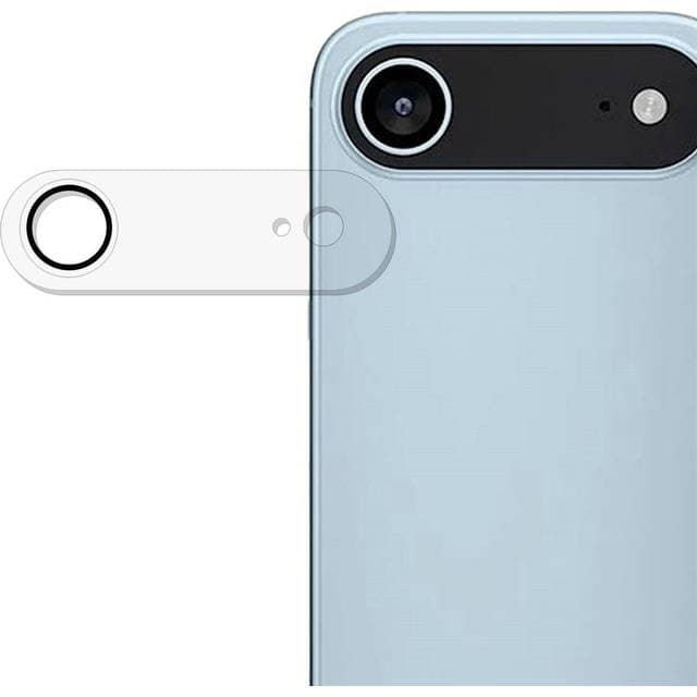 INCOVER iPhone Air Hærdet Kameralinsebeskyttelse Gennemsigtig Sort