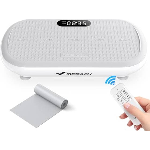 Merach Leistungsstarke Vibrationsplatte 13 mm Große Amplitude