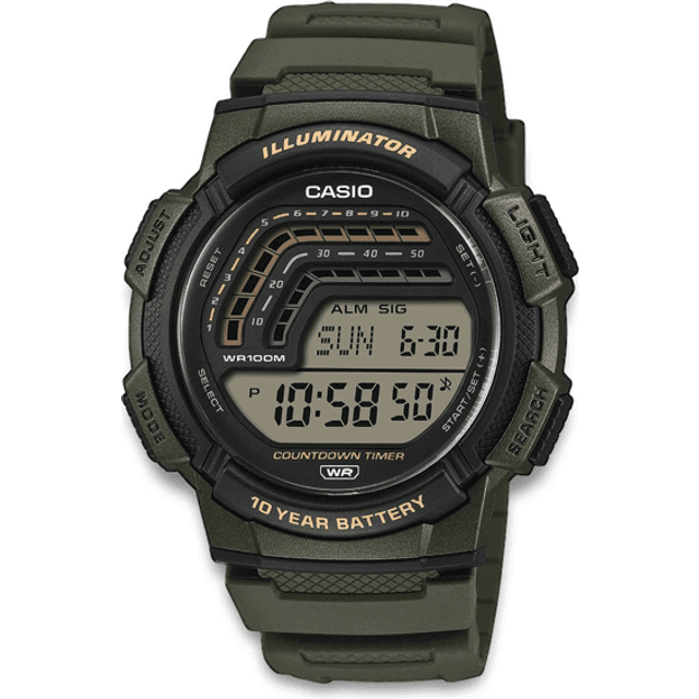 Casio Classic WS-1800-3AVEF Digital Herre 45 mm