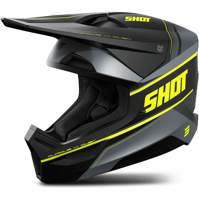 Shot Crosshjelm Furious Dust - Neongul Mat Voksen, Herre