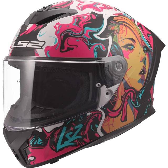 LS2 Integralhjelm Rapid III Cyberg Lilla Cyan Herre