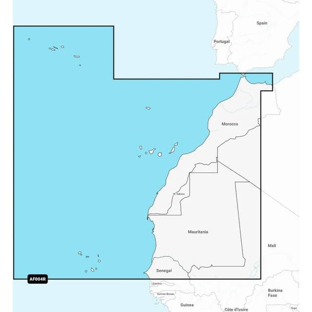 Garmin Npaf004r Northwest Africa Navionics Platinum Nautical Charts Micro SD SD Card