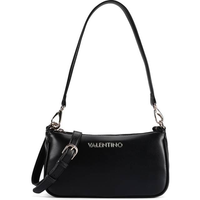 Valentino Skuldertaske Clio Re Minimalistisk Med Crossbody Strop - Sort