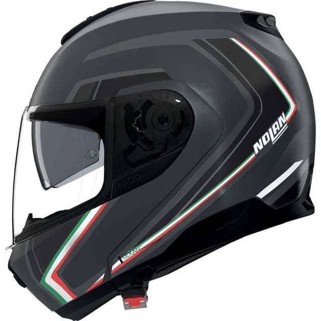 Nolan Flip-Up Hjelm N100-6 Radiante Grå Lava Italien Metal Voksen