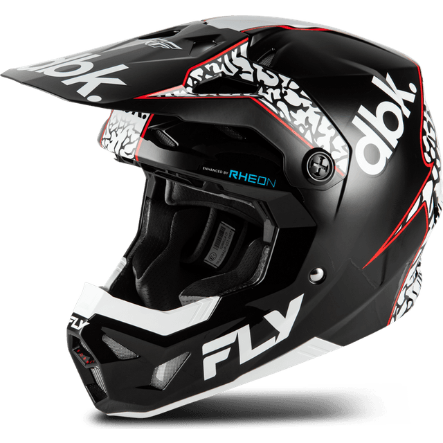 Fly Racing Crosshjelm Formula CP DBK V26 - Sort/Hvid/Rød
