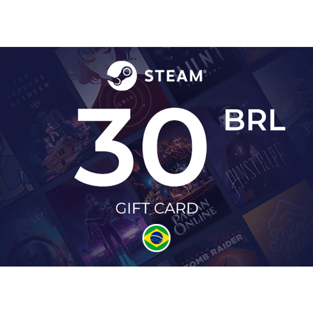 Steam Wallet Gift Card 30 BRL Brazil