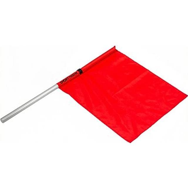 Sport-Thieme Kampfrichterfahne Colour Aluminium Griff Rot
