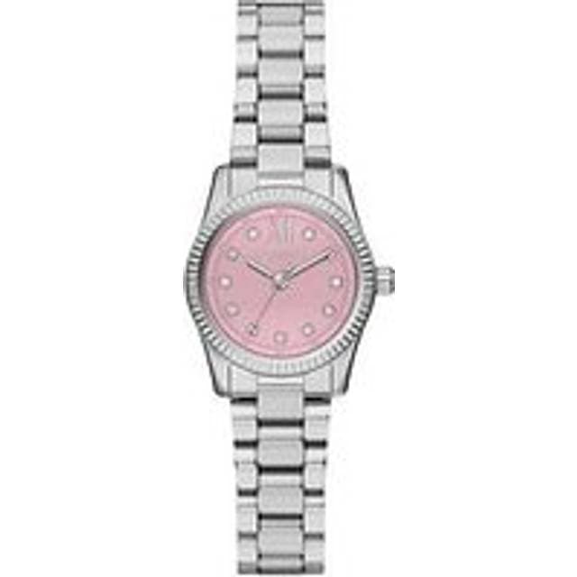 Michael Kors Lexington Quartz Dame Round Pink Dial Watch