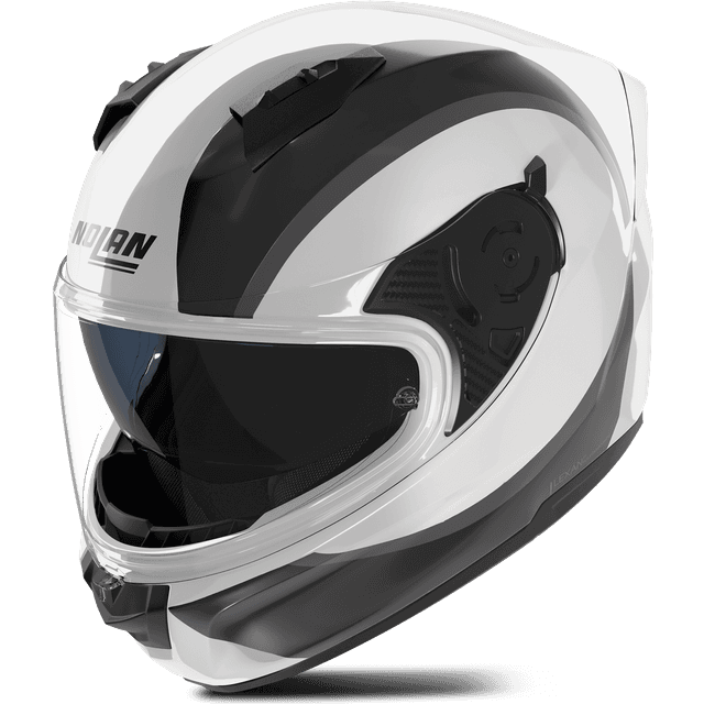 Nolan N60-6 Bifase Full Face Helmet - White/Black/Grey