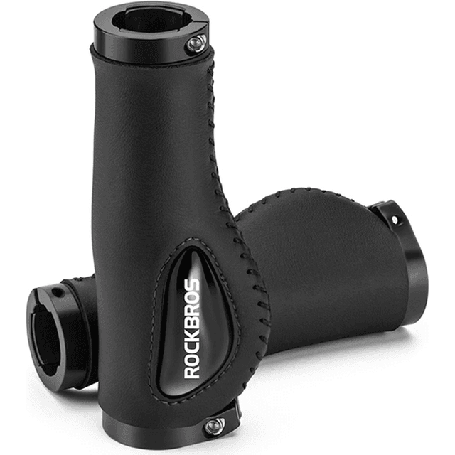 Rockbros Bike Grips Leather Black NEW