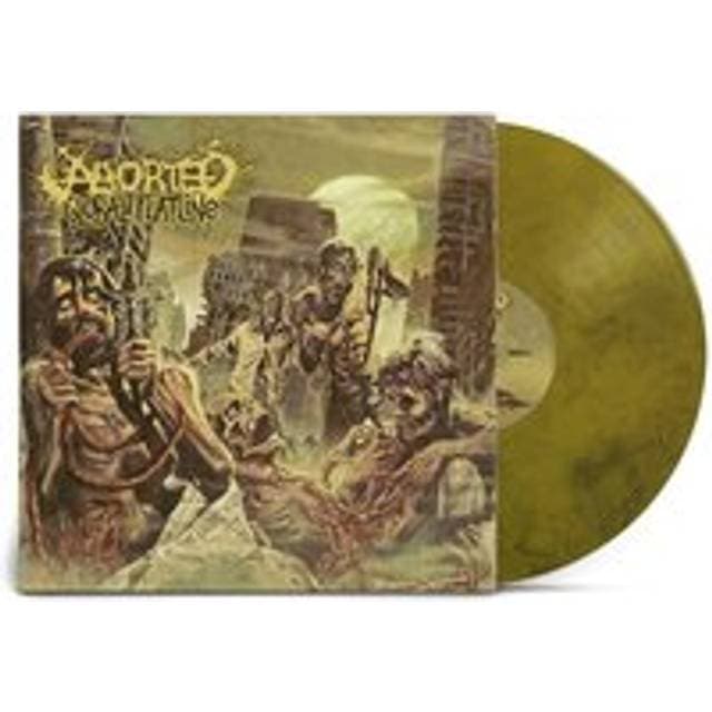 Aborted Global Flatline Yellow Black Marbled (Vinyl)