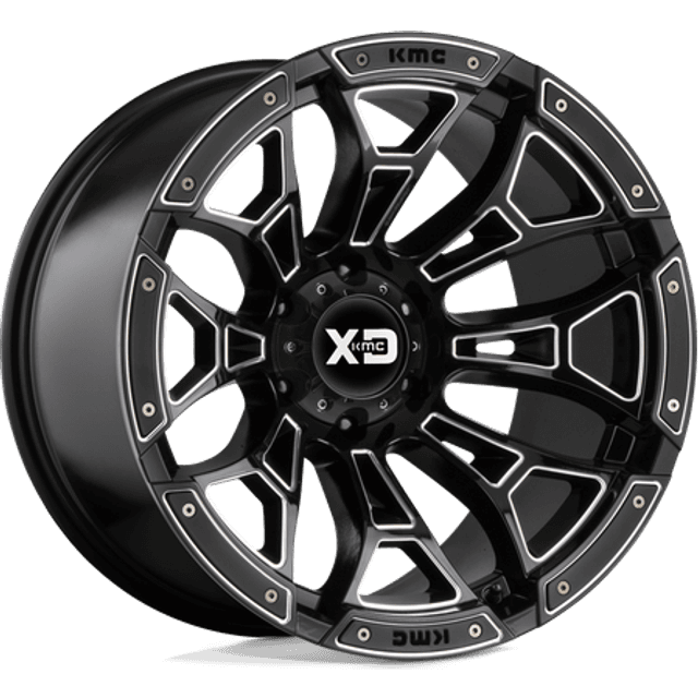 KMC Xd841 Boneyard 18x9 6x135 Gloss Black Milled