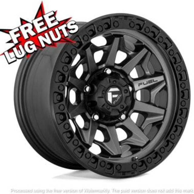 Fuel D716 Covert Matte Gun Metal Black Bead Ring