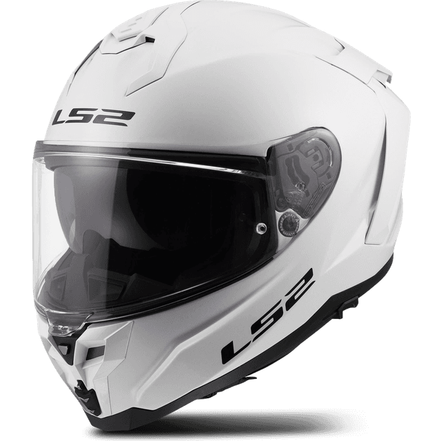 LS2 Integralhjelm Challenger II Ensfarvet Solid Hvid