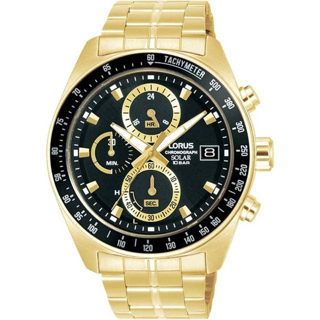 Lorus Mens Sports RZ622AX9 Sort Kvarts Herreur