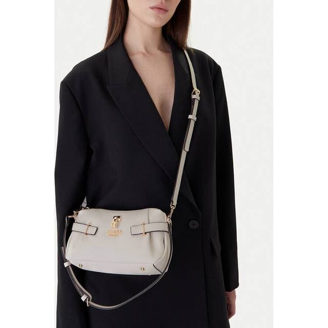 Guess Cross Body Yesba Mini Top Zip Bag - Cream White