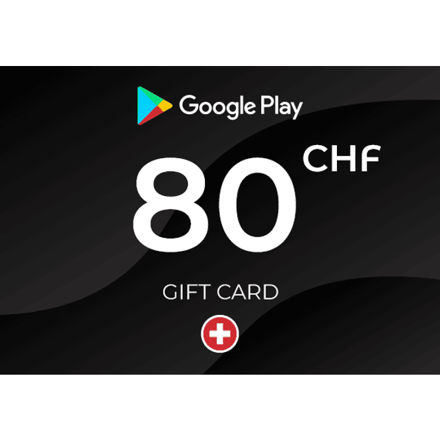 Google Play Gift Card 80 CHF