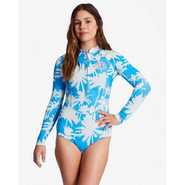 Billabong Salty Dayz Light 1mm Langærmet Forårs Våddragt - Blue Hawaii