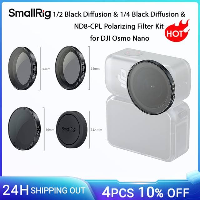 Smallrig 5789 Black Diffusion ND8 CPL Polarizing Filter Kit