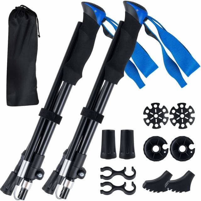 Northix Taittuvat Vaellussauvat Pikalukittuva Kevyt