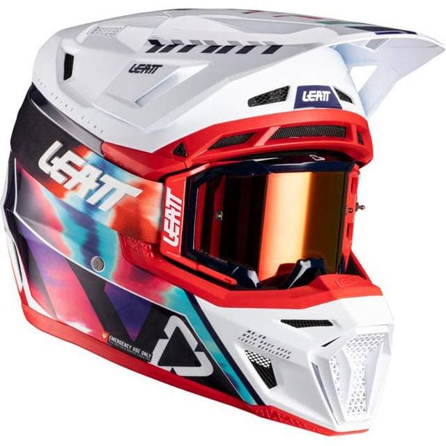 LEATT Motocross Helmet Composite Royal Goggles