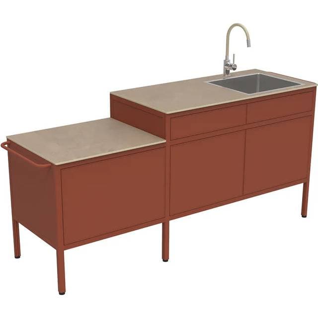 Fermob Goosto The Gourmet Utekök Med Diskho Red Ochre