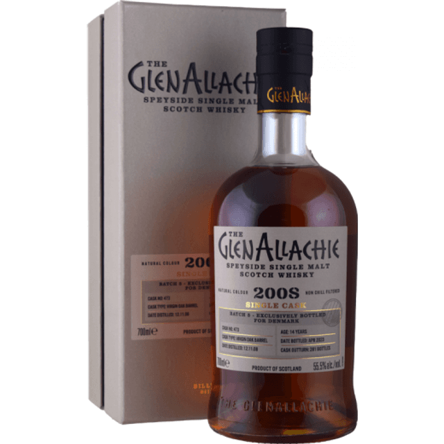 GlenAllachie 2008 14 Year Virgin Oak Barrel Batch 5 Denmark Single Malt Whisky