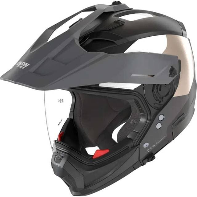 Nolan N70-2 X Selvado Modular Helmet - Matt Black/Dark Grey/Beige/White