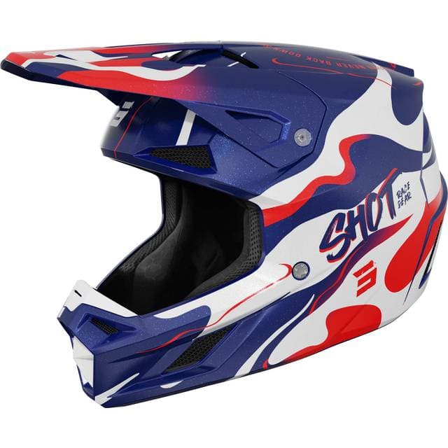 Shot Speed MX Beast Motocross Helmet - Blue/Red Man