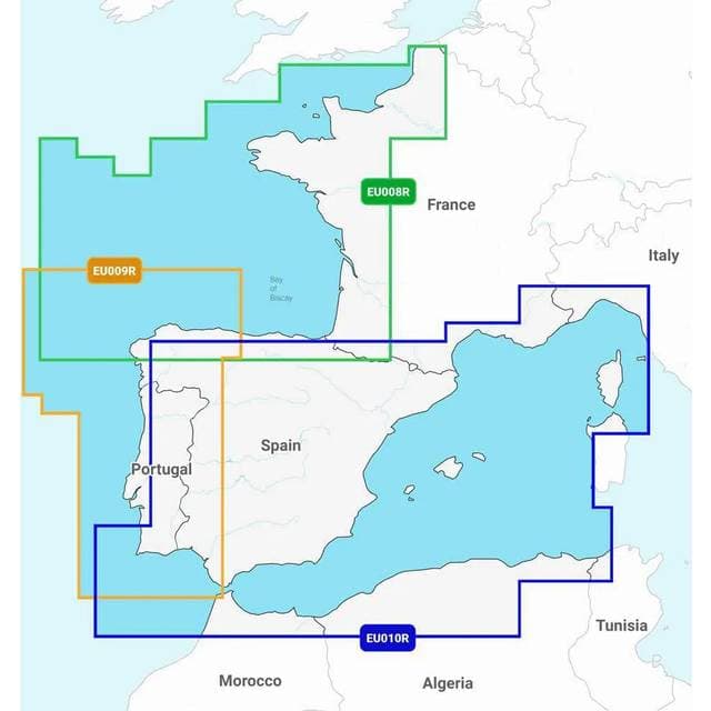 Garmin Naeu009r Portugal Spain Northwest Navionics Microsd Card Map