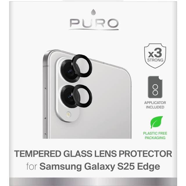 Puro Galaxy S25 Edge Tempered Glass Camera Protector