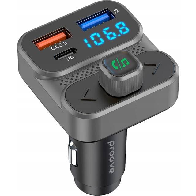 Proove Bluetooth FM Transmitter 5.3 USB Type-C PD Car Charger 36W