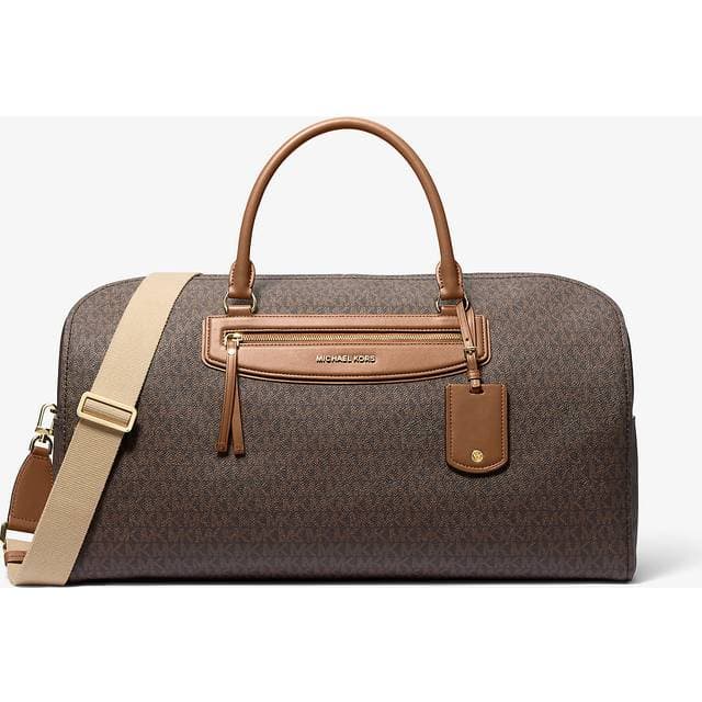 Michael Kors Jet Set Travel Extra-Large Weekendtaske Uld - Brun/Karamel/Mørkebrun