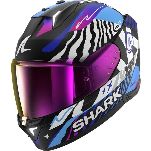 SHARK Helmets Integralhjelm Skwal I3 Speed-Fancy - Sort/Hvid/Blå Herre