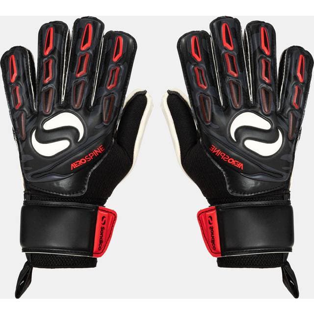 Sondico AeroSpine Goalkeeper Gloves Juniors - Black/Red