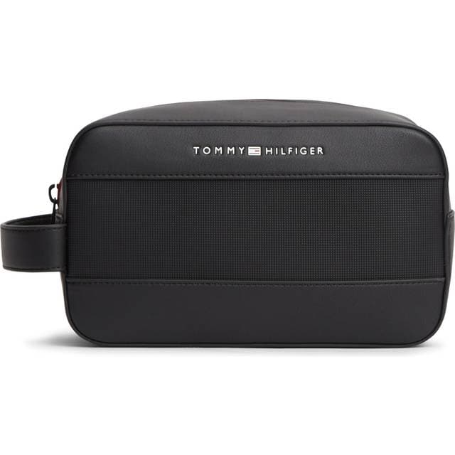 Tommy Hilfiger Toilettaske Foundation Metal Logo Washbag - Black