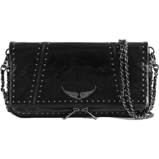 Zadig & Voltaire Rock Vintage Patent Studs Black