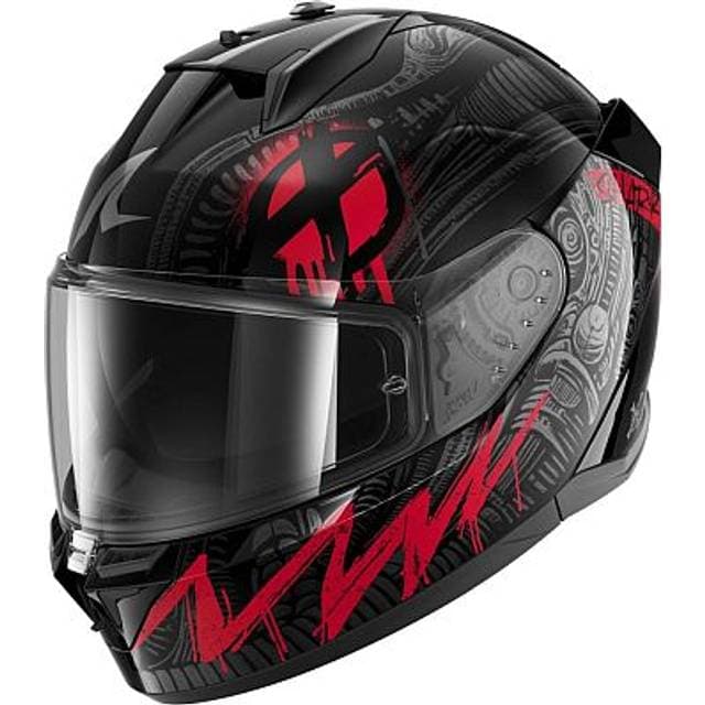 SHARK Helmets Integralhjelm D-Skwal 3 Shiever - Sort/Antracit/Rød Herre