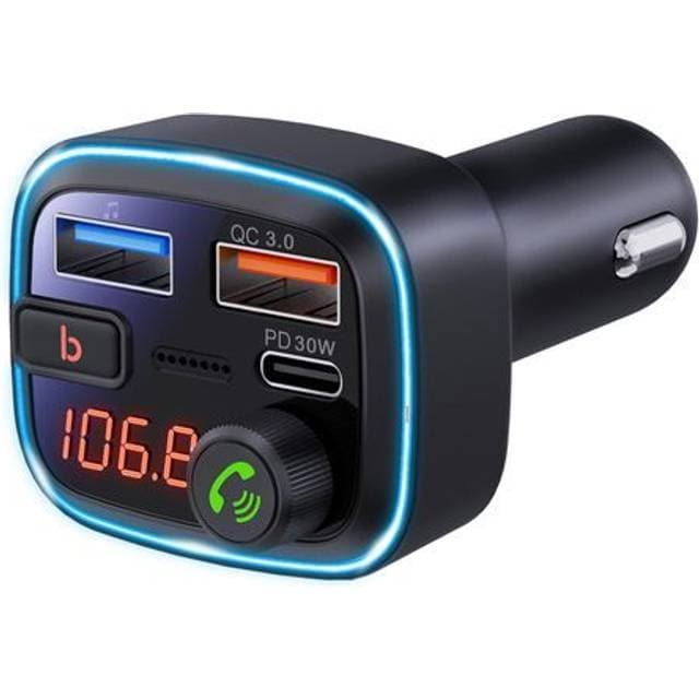 SiGN FM Sender Og Billader 48W (USB-C 30W) USB-A USB-C