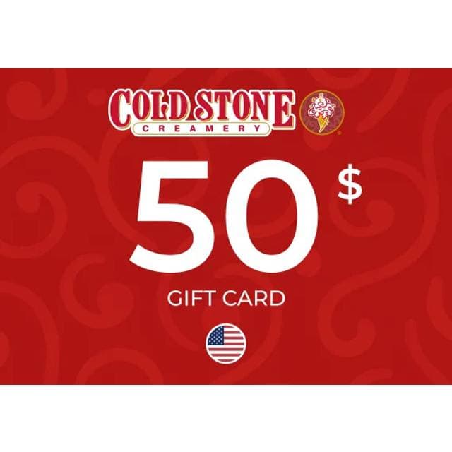 Cold Stone Creamery Gift Card 50 USD