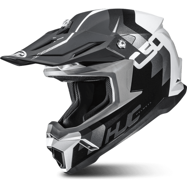 HJC C50 Primal MC5 Motocross Helmet - Black/White/Grey Man