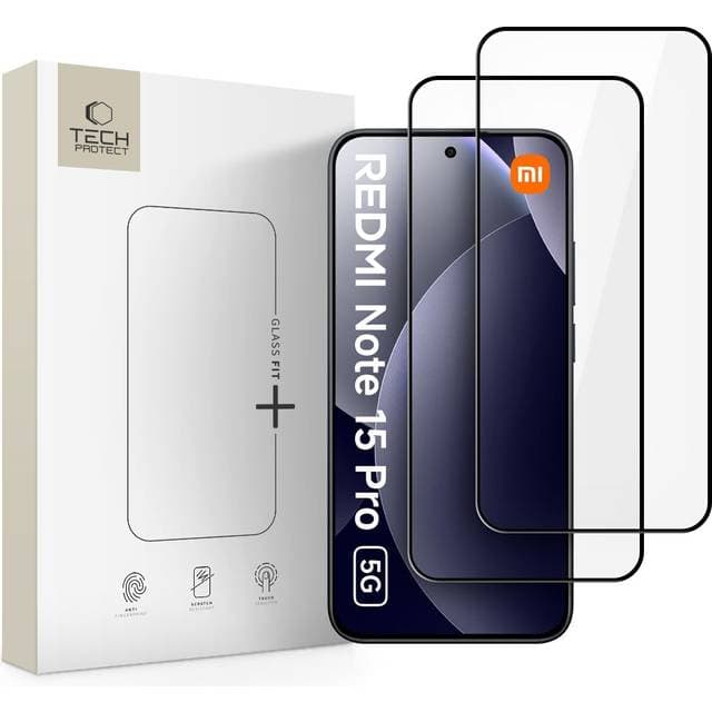 Spigen Tech-Protect Glass Fit 2-Pack Xiaomi Redmi Note 15 Pro 5G