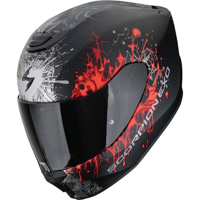 Scorpion EXO-391 Wolf Full Face Helmet - Matt Black/Red
