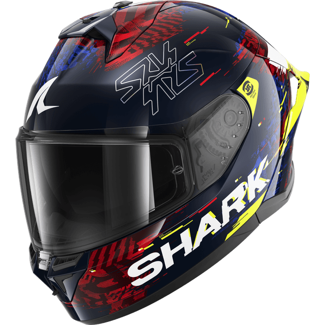 SHARK Helmets Skwal Cup Speed-Vib Full Face Helmet - Black/Blue/Red/Yellow