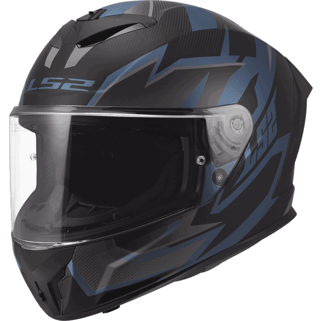 LS2 Integralhjelm FF820 Rapid III Xtrem - Sort/Blå/Petrol Herre