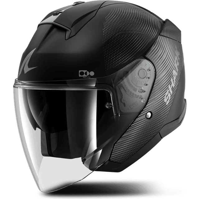 SHARK Helmets Pilothjelm Skwal Jet SP Lyne - Sort/Antracit