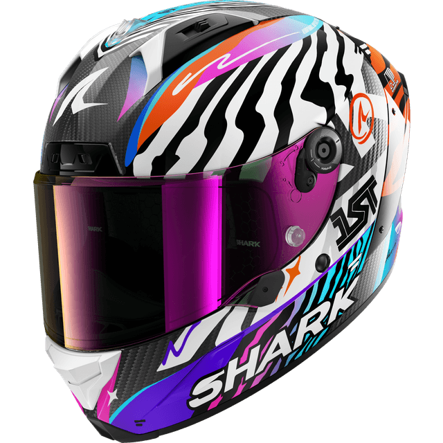 SHARK Helmets Integralhjelm Aeron Speed-Fancy - Hvid/Orange Herre