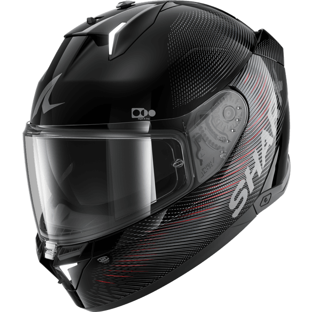 SHARK Helmets Pilothjelm Skwal I3 Jet Sp Lyne - Sort/Antracit